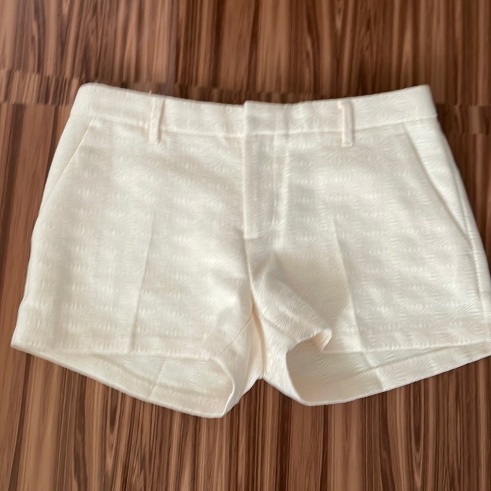 Banana Republic Ivory Textured Women's Shorts